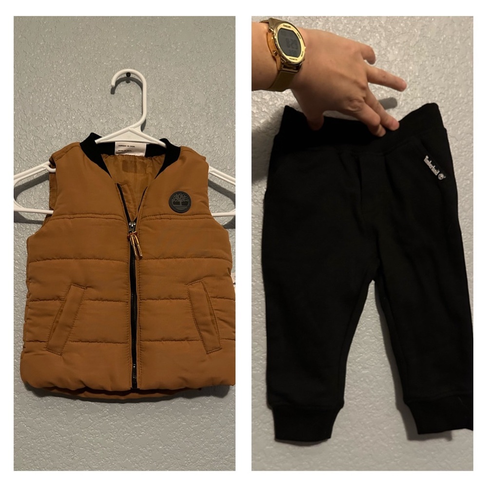 New Timberland Vest and Pants Set